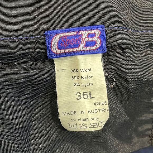 CB Sports Wool‎ Blend Women Ski Pants All Weather Blue Snow Sz 36L - Picture 9 of 13